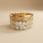Heart of Gold Couple Ring